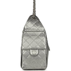 Small 25 Hobo Bag Metallic Anthracite Caviar Silver Hardware