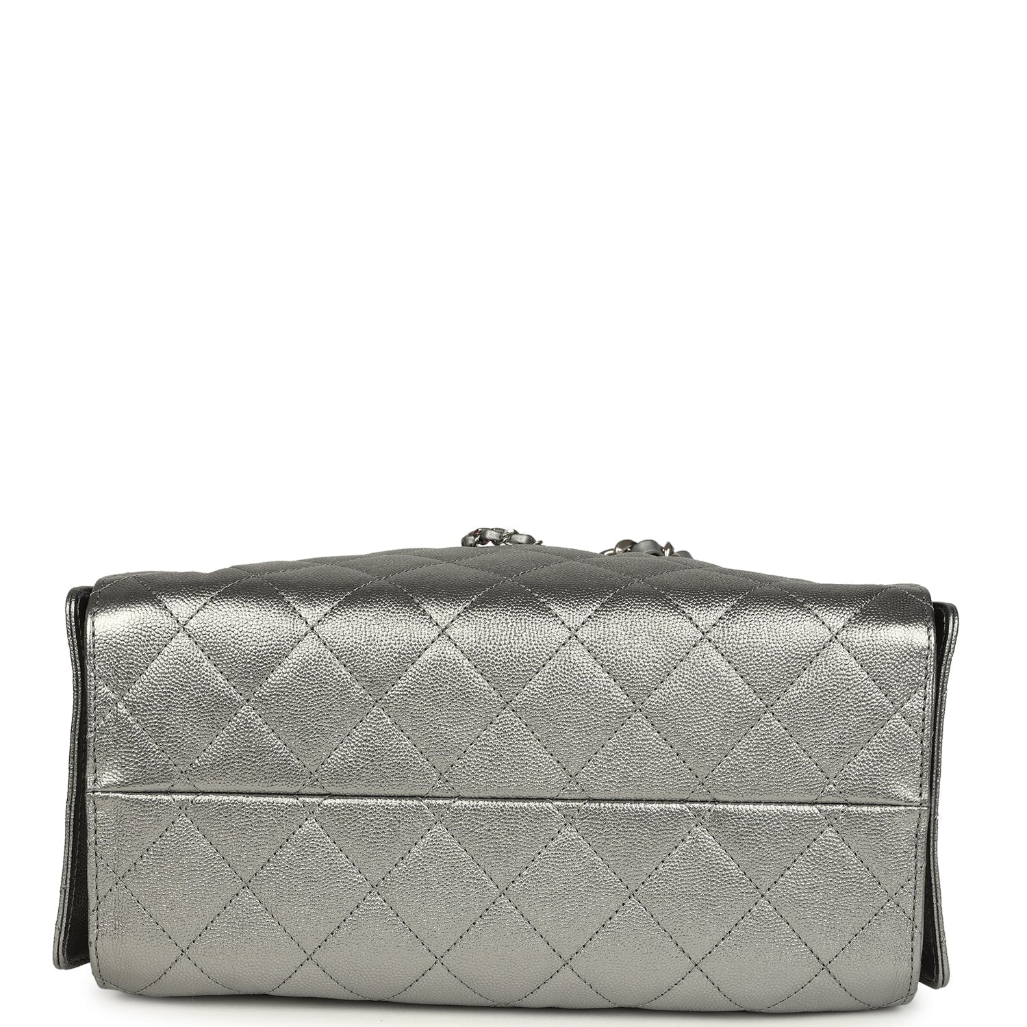 Small 25 Hobo Bag Metallic Anthracite Caviar Silver Hardware