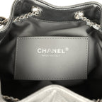 Small 25 Hobo Bag Metallic Anthracite Caviar Silver Hardware