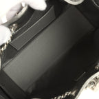 Mini 25 Hobo Bag Anthracite Metallic Caviar Silver Hardware