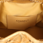 Small 25 Hobo Bag Metallic Gold Caviar Antique Gold Hardware
