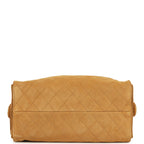 Medium 25 Hobo Bag Beige Suede Antique Gold Hardware