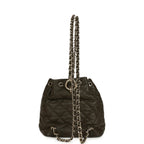 Mini Duma Drawstring Backpack Khaki Lambskin Light Gold Hardware