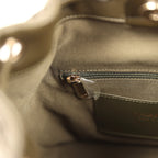 Mini Duma Drawstring Backpack Khaki Lambskin Light Gold Hardware