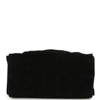 Small 25 Hobo Bag Black Suede Antique Gold Hardware