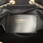 Small 25 Hobo Bag Black Suede Antique Gold Hardware