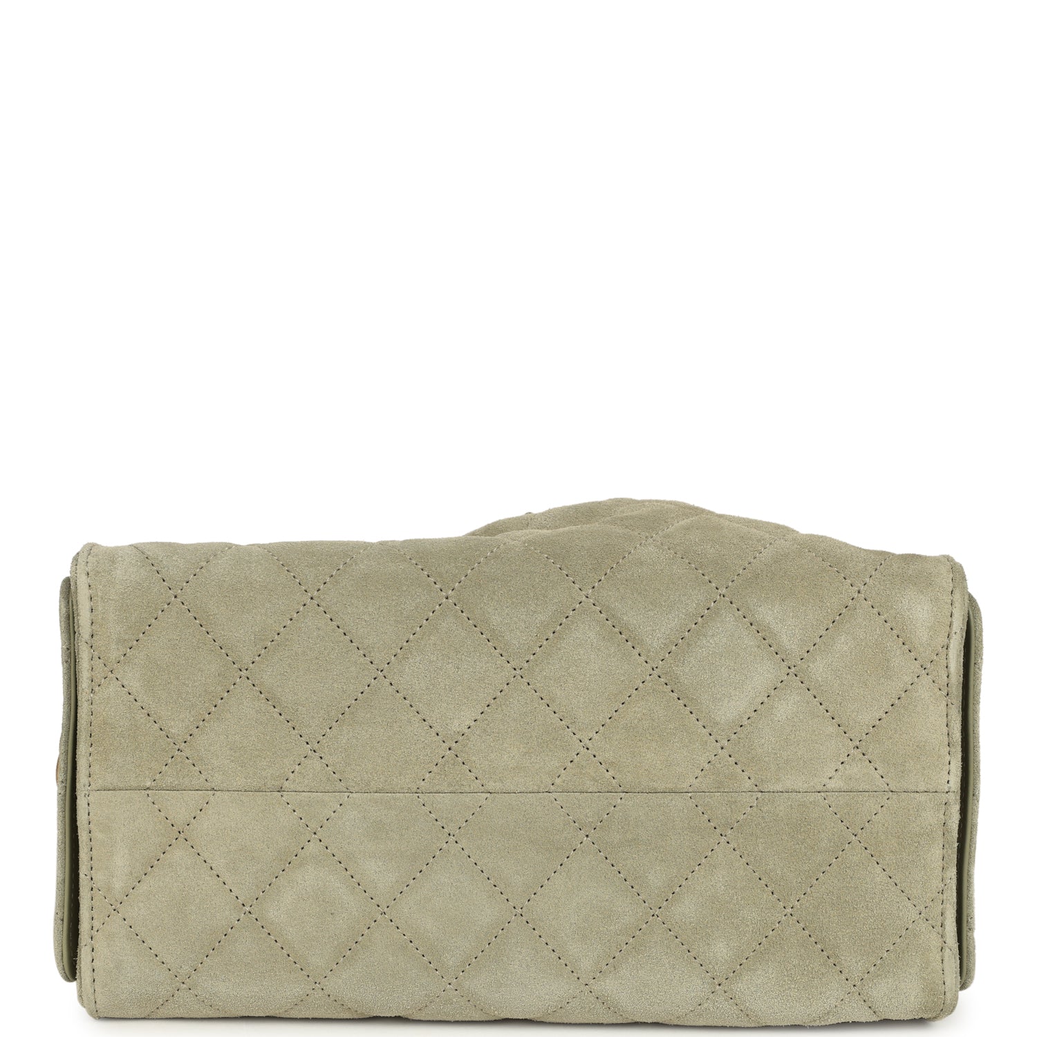 Small 25 Hobo Bag Olive Green Suede Antique Gold Hardware