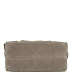 Mini 25 Hobo Bag Dark Grey Suede Antique Gold Hardware
