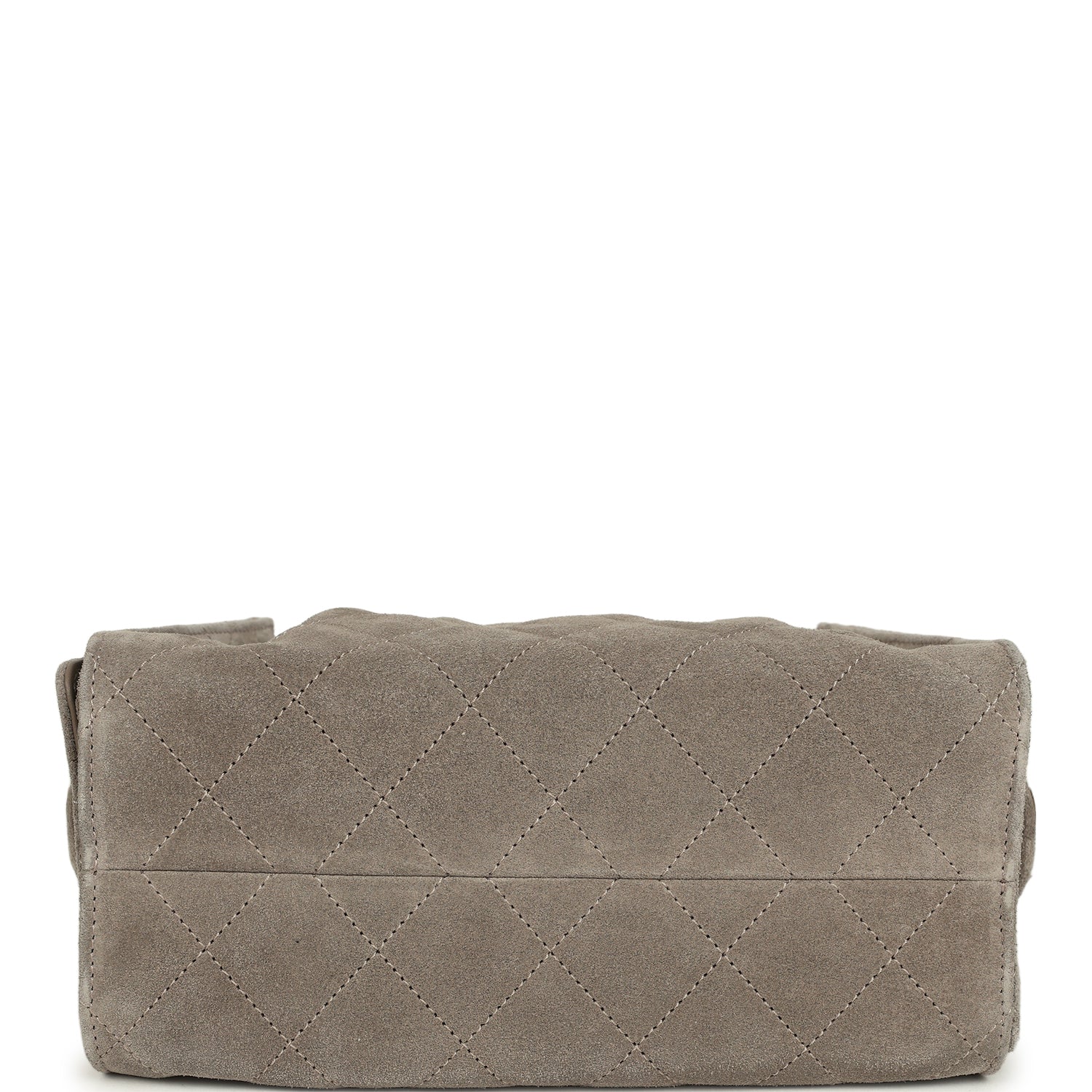 Mini 25 Hobo Bag Dark Grey Suede Antique Gold Hardware