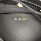 Maxi Hobo Bag Black Suede Antique Gold Hardware