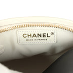 Coco Beach Ball Bag Black and White Calfskin Antique Gold Hardware