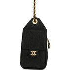 Mini 25 Hobo Bag Black Washed Denim Antique Gold Hardware