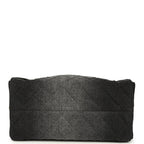 Small 25 Hobo Bag Black Washed Denim Antique Gold Hardware