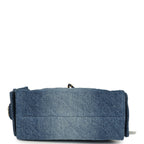 Mini 25 Hobo Bag Blue Washed Denim Antique Gold Hardware