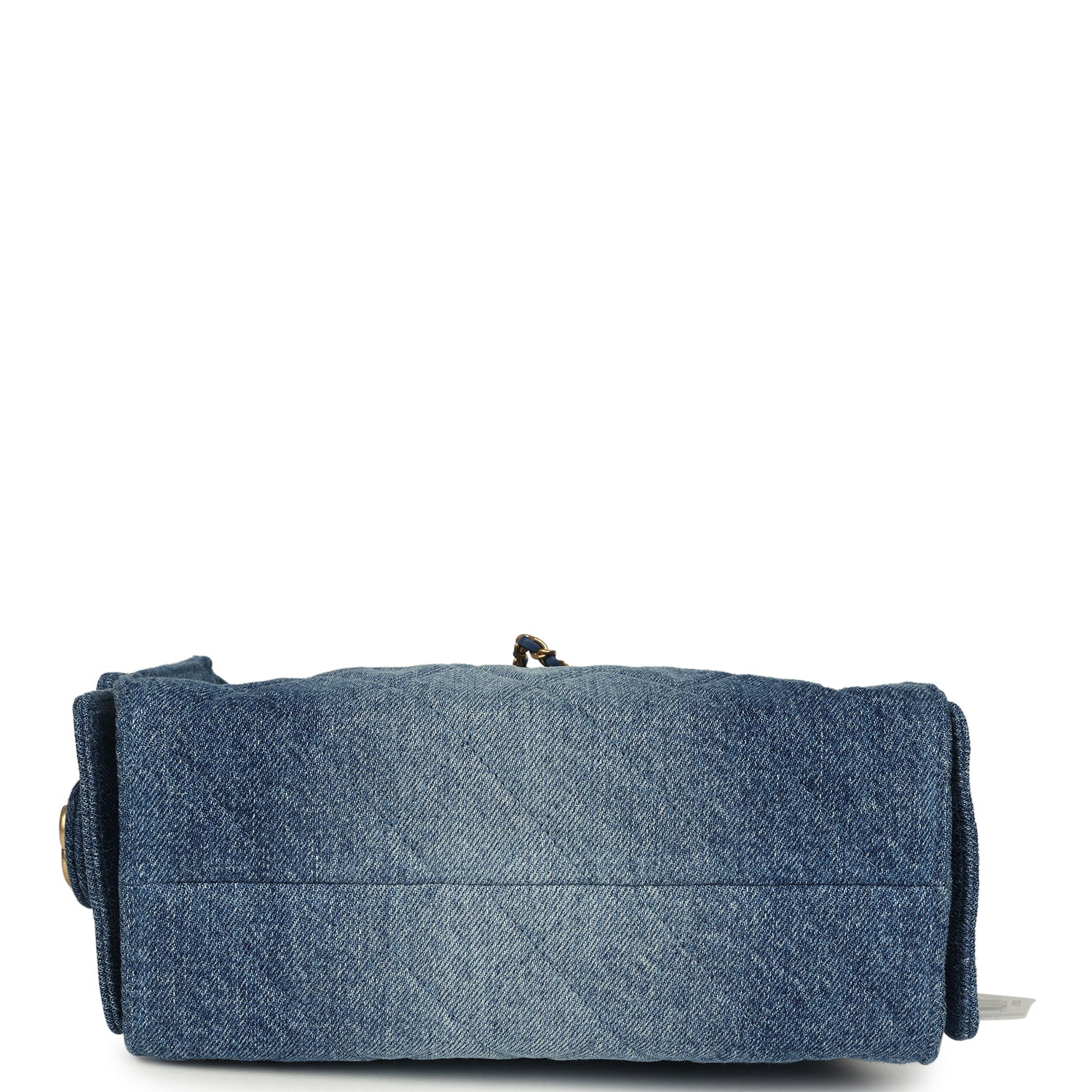 Mini 25 Hobo Bag Blue Washed Denim Antique Gold Hardware