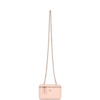 Small Classic Vanity Case Light Pink Shiny Caviar Light Gold Hardware