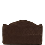 Medium 25 Hobo Bag Dark Brown Suede Antique Gold Hardware