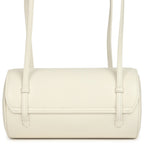 Preppy Coco Bowling Bag White Shiny Caviar Brushed Gold Hardware