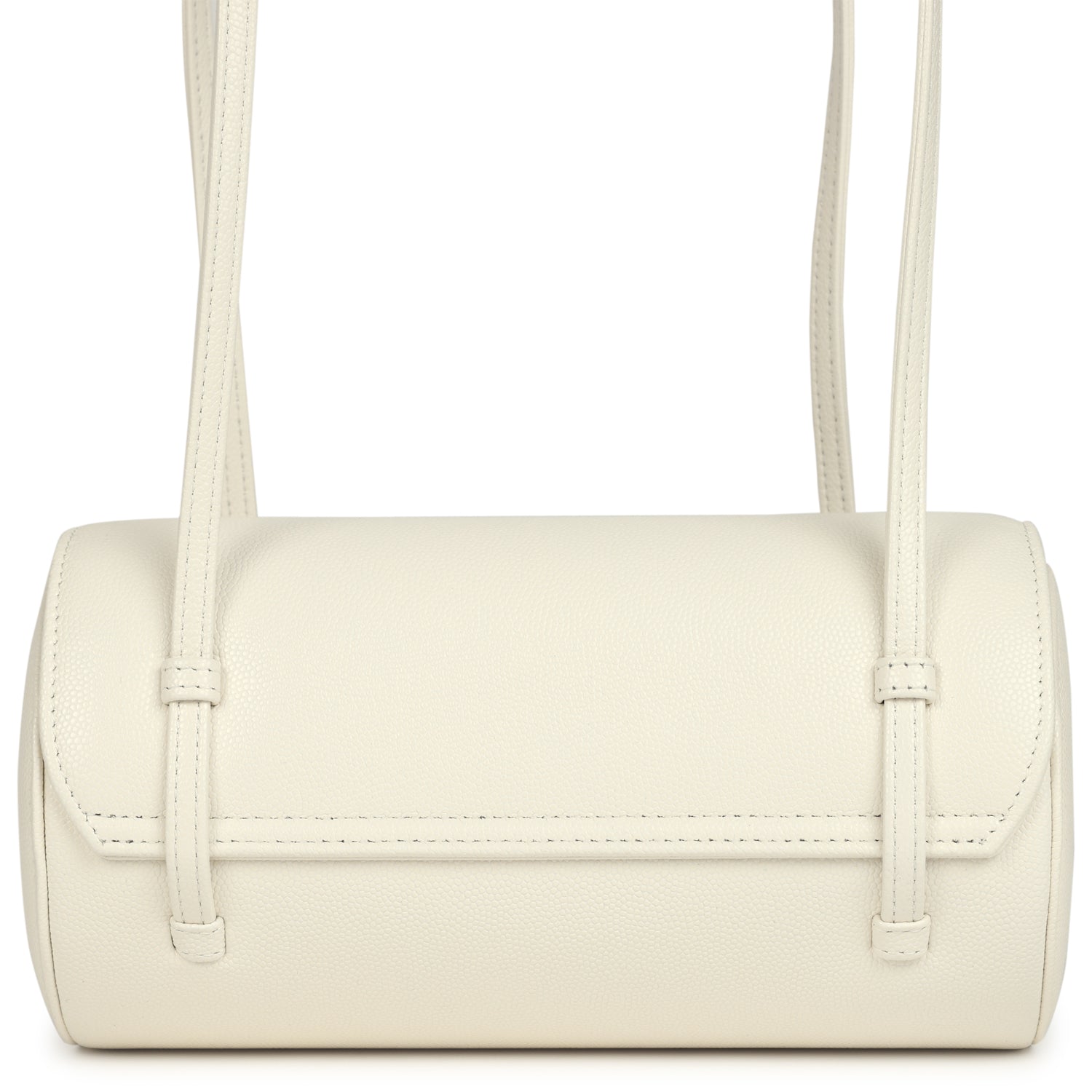 Preppy Coco Bowling Bag White Shiny Caviar Brushed Gold Hardware