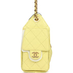 Mini 25 Hobo Bag Light Yellow Caviar Antique Gold Hardware