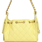 Mini 25 Hobo Bag Light Yellow Caviar Antique Gold Hardware