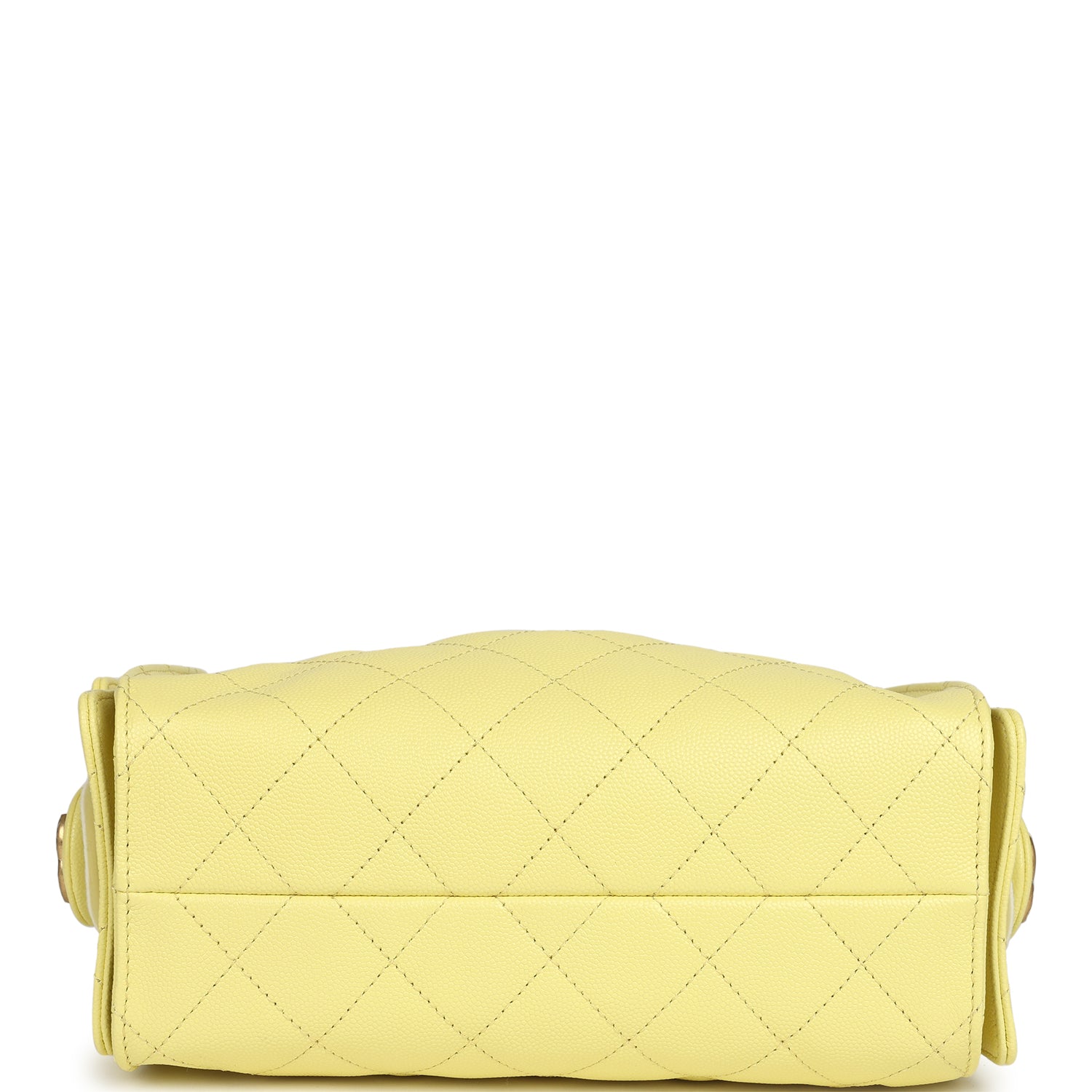 Mini 25 Hobo Bag Light Yellow Caviar Antique Gold Hardware