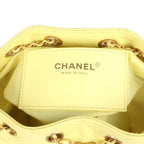 Mini 25 Hobo Bag Light Yellow Caviar Antique Gold Hardware