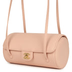 Preppy Coco Bowling Bag Light Pink Shiny Caviar Brushed Gold Hardware