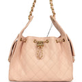 Small 25 Hobo Bag Light Pink Caviar Antique Gold Hardware