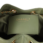 Small 25 Hobo Bag Green Caviar Antique Gold Hardware