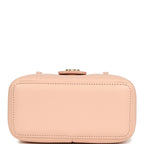 Preppy Coco Long Vanity with Straps Light Pink Shiny Caviar Brushed Gold Hardware
