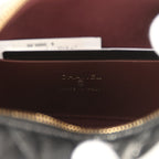 Mini Hobo Pouch with Chain Black Shiny Caviar Light Gold Hardware
