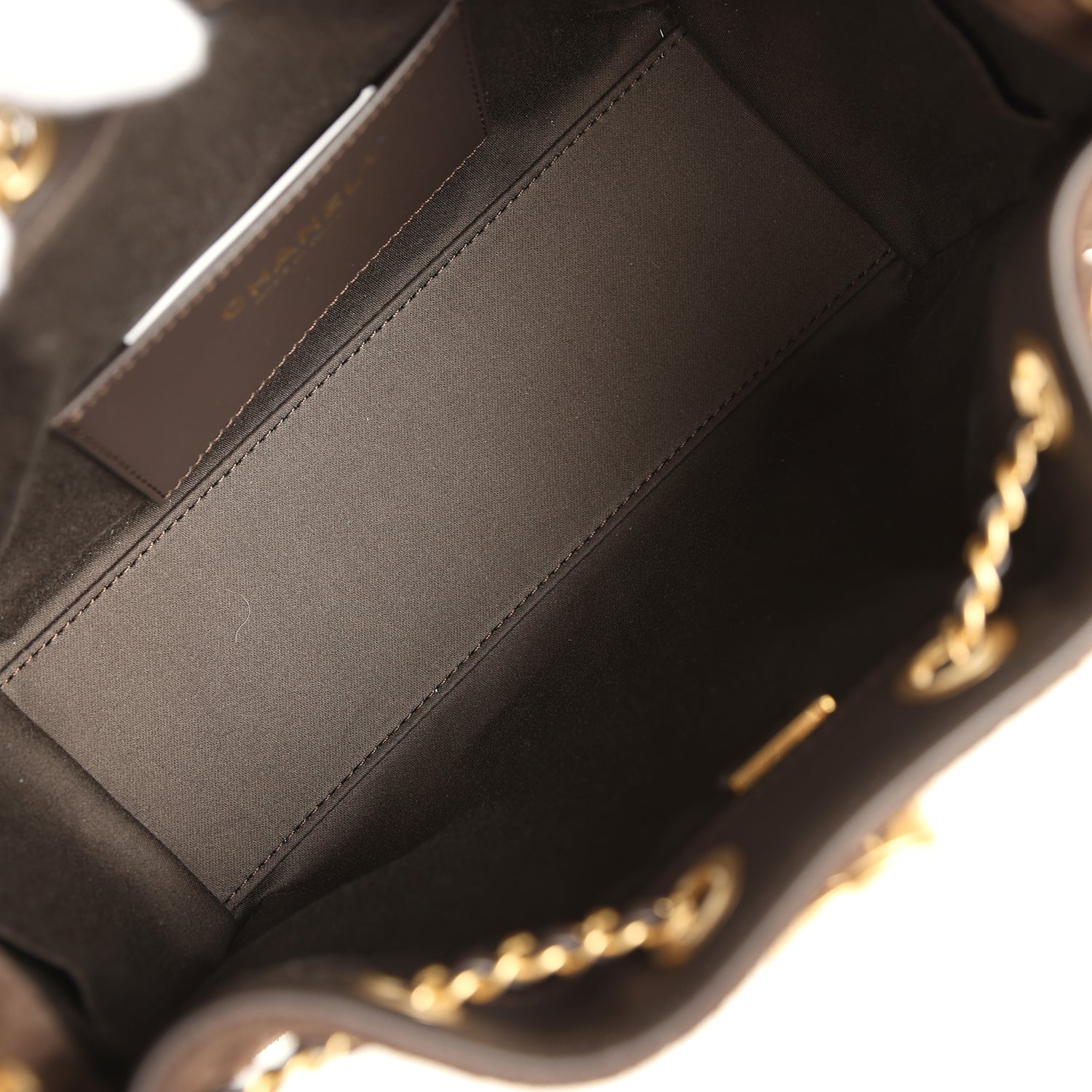 Mini 25 Hobo Bag Dark Brown Suede Antique Gold Hardware