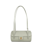 Preppy Coco Bowling Bag Light Green Shiny Caviar Brushed Gold Hardware