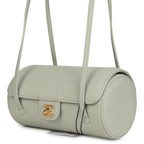 Preppy Coco Bowling Bag Light Green Shiny Caviar Brushed Gold Hardware