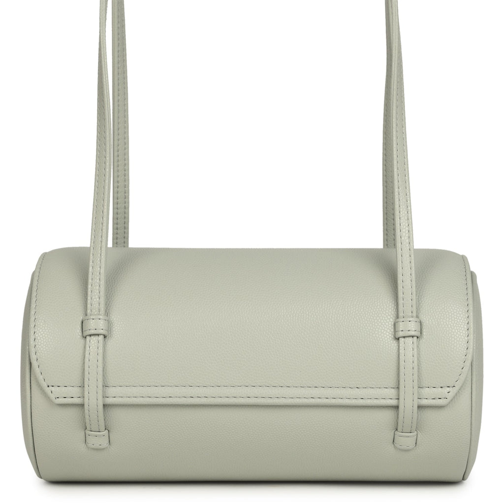 Preppy Coco Bowling Bag Light Green Shiny Caviar Brushed Gold Hardware