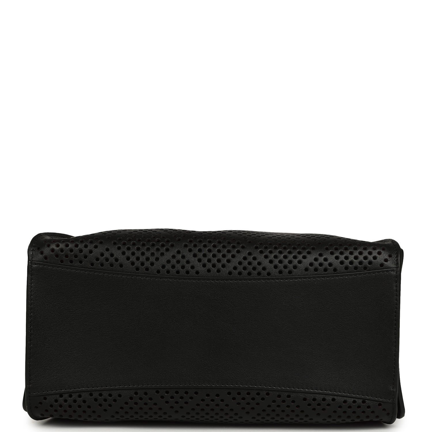 Small 25 Hobo Bag Black Perforated Calfskin Antique Gold Hardware