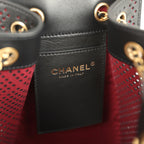 Small 25 Hobo Bag Black Perforated Calfskin Antique Gold Hardware