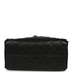 Small 25 Hobo Bag Black Shiny Caviar Aged Ruthenium Hardware