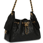 Mini 25 Hobo Bag Black Caviar Antique Gold Hardware