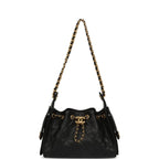 Mini 25 Hobo Bag Black Caviar Antique Gold Hardware