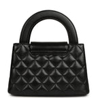Small Kelly Shopper Black Shiny Aged Calfskin Brushed Gold Hardware