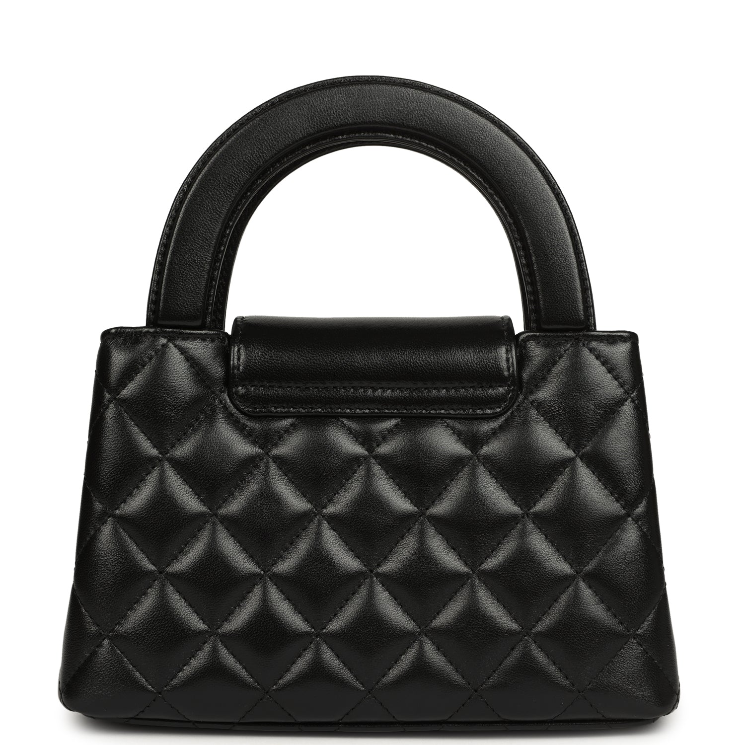 Small Kelly Shopper Black Shiny Aged Calfskin Brushed Gold Hardware