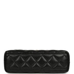 Small Kelly Shopper Black Shiny Aged Calfskin Brushed Gold Hardware