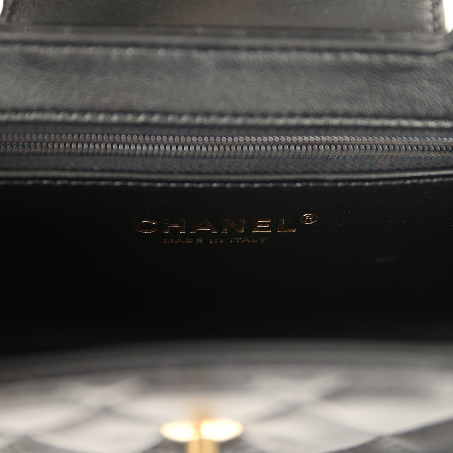 Small Kelly Shopper Black Shiny Aged Calfskin Brushed Gold Hardware