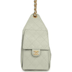 Small 25 Hobo Bag Light Green Caviar Antique Gold Hardware