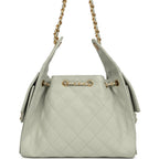 Small 25 Hobo Bag Light Green Caviar Antique Gold Hardware