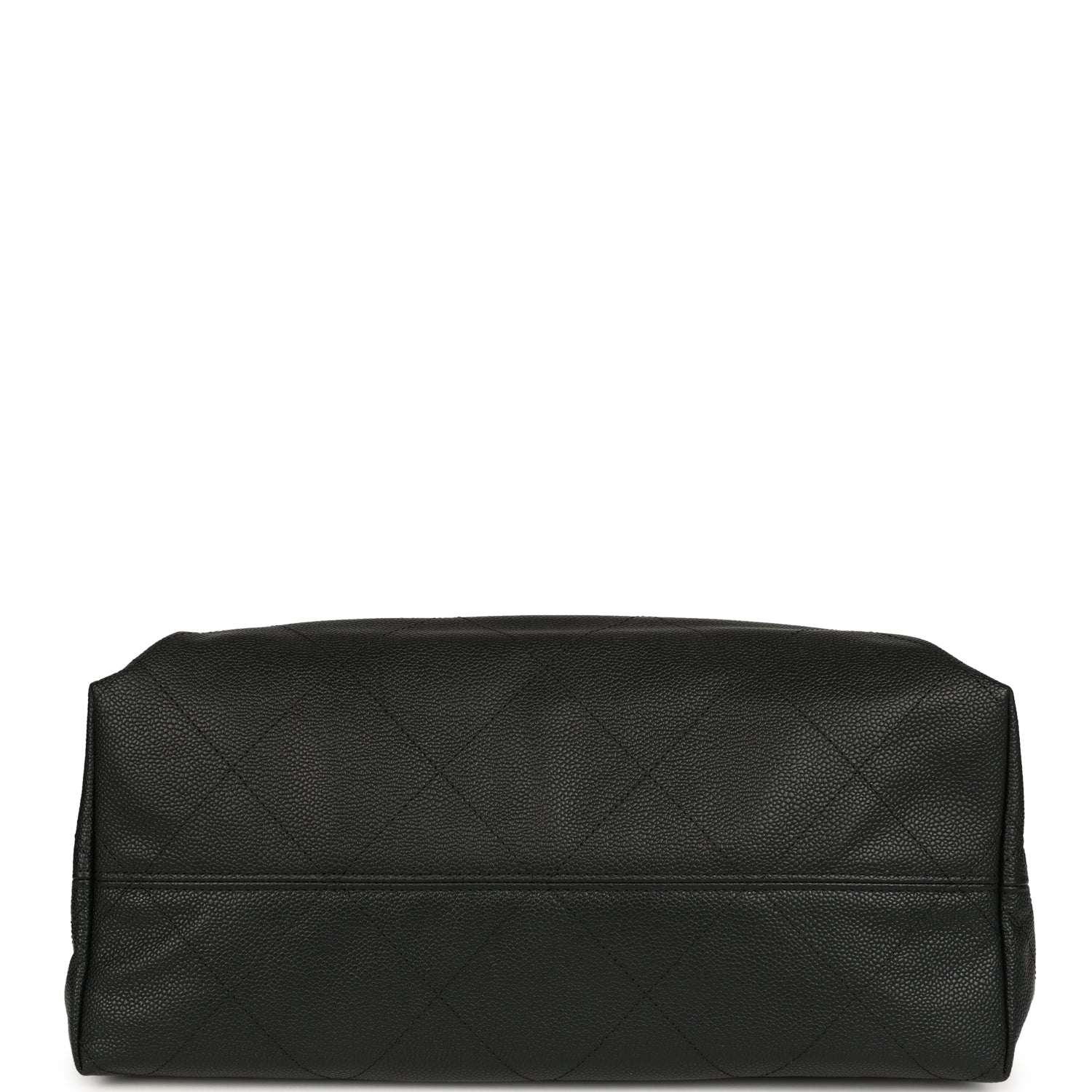 Maxi Coco Shopping Bag Black Caviar Brushed Gold Hardware