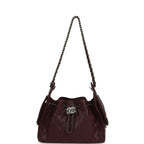 Mini 25 Hobo Bag Burgundy Caviar Aged Ruthenium Hardware