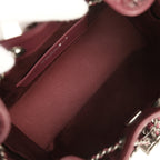 Mini 25 Hobo Bag Burgundy Caviar Aged Ruthenium Hardware